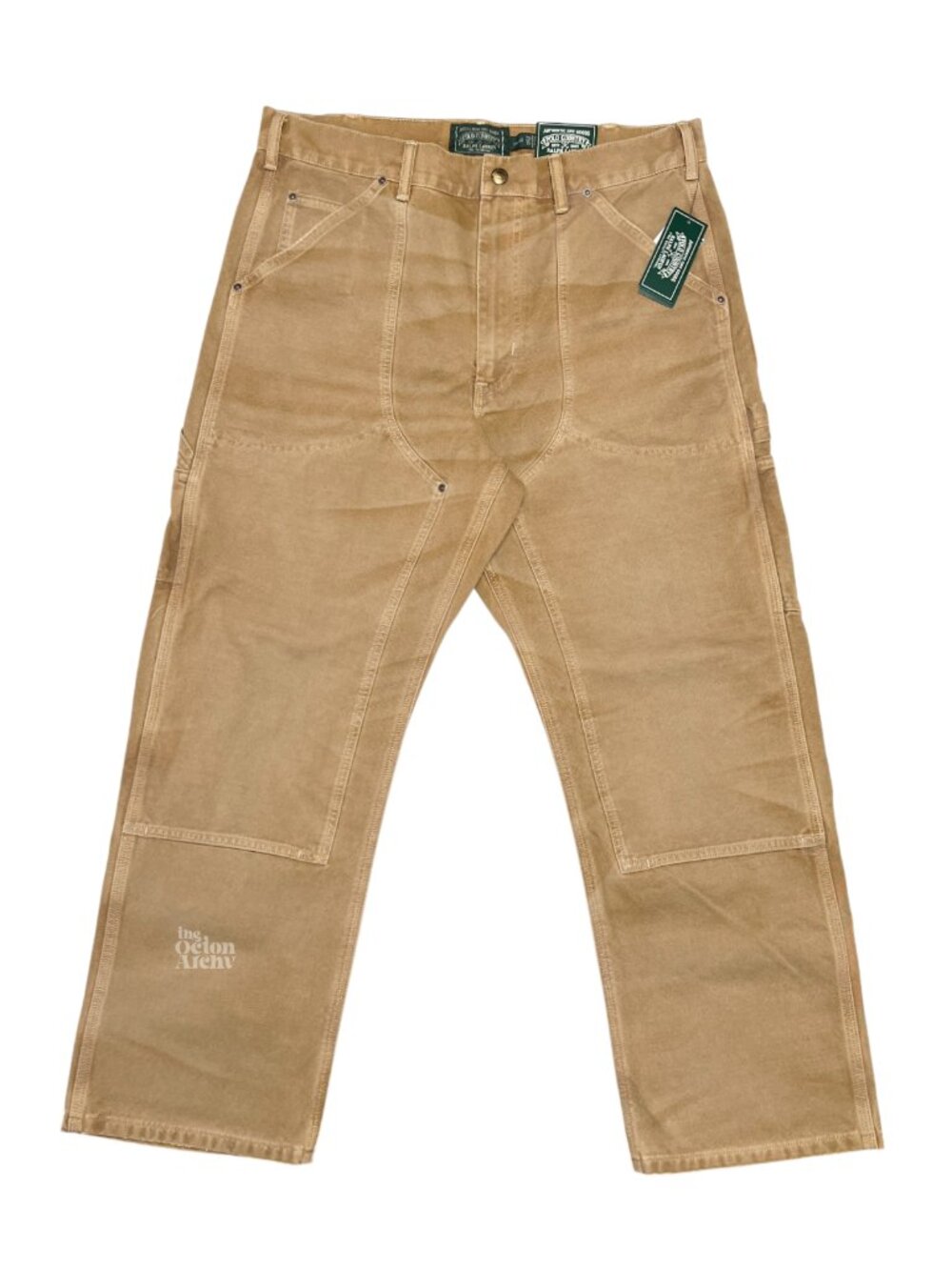 Size 34 x 30 Polo Country x Ralph Lauren Canvas Carpenter Pant Brown 710P05 NWT